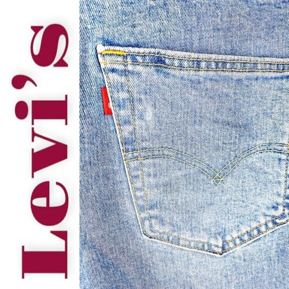 LEVI’S 550 Blank Tab Relaxed Fit Straight Leg Jeans, Size 32x30 - Picture 6 of 12